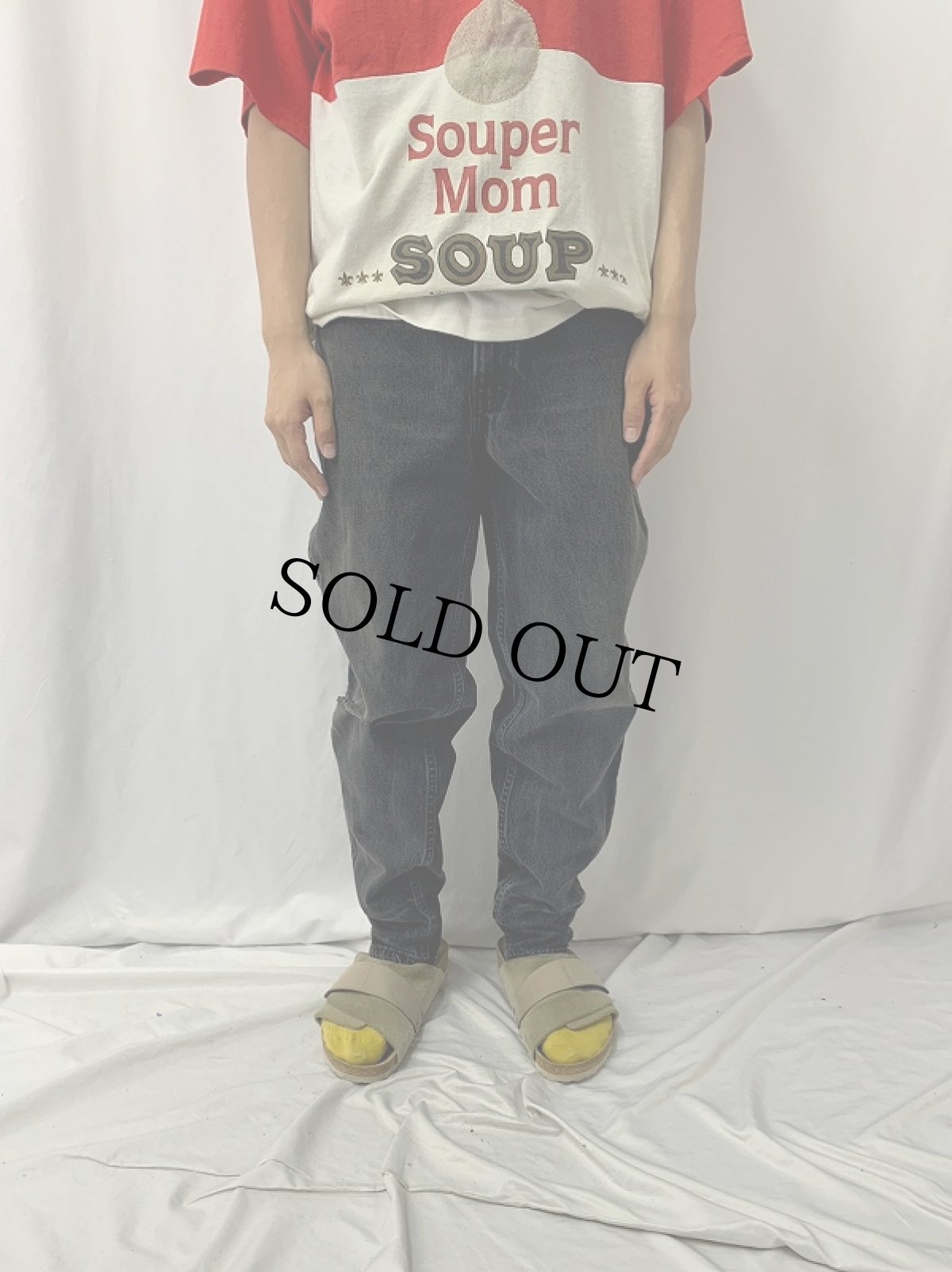 画像2: 90's Levi's 560 USA製 サルファブラックデニムパンツ W32 (2)