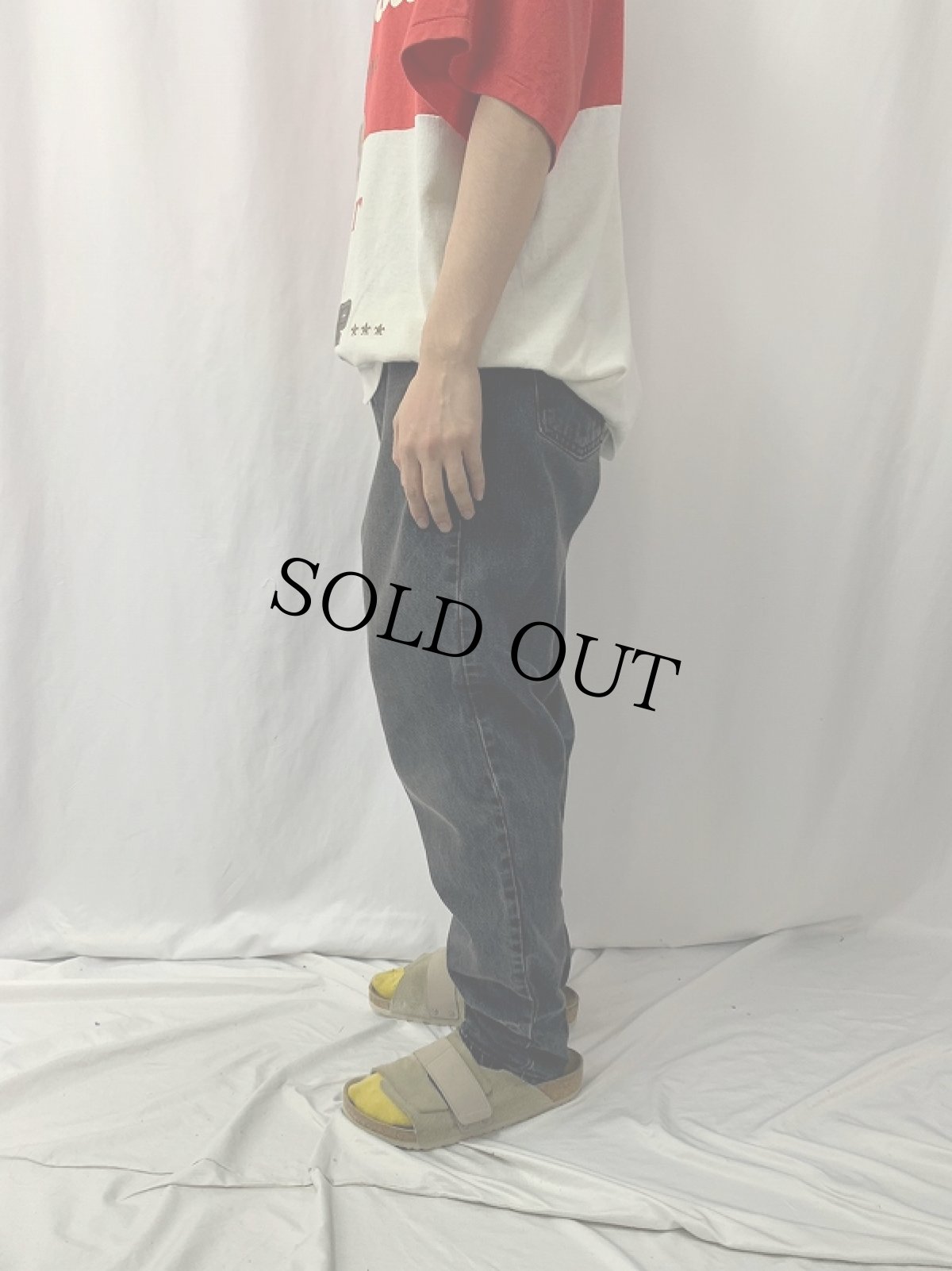 画像3: 90's Levi's 560 USA製 サルファブラックデニムパンツ W32 (3)