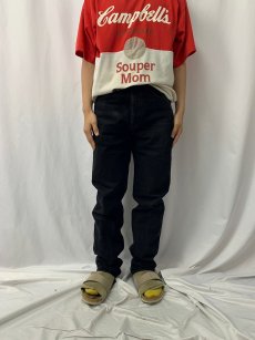 画像2: 90's Levi's 505 USA製 サルファブラックデニムパンツ W31 (2)