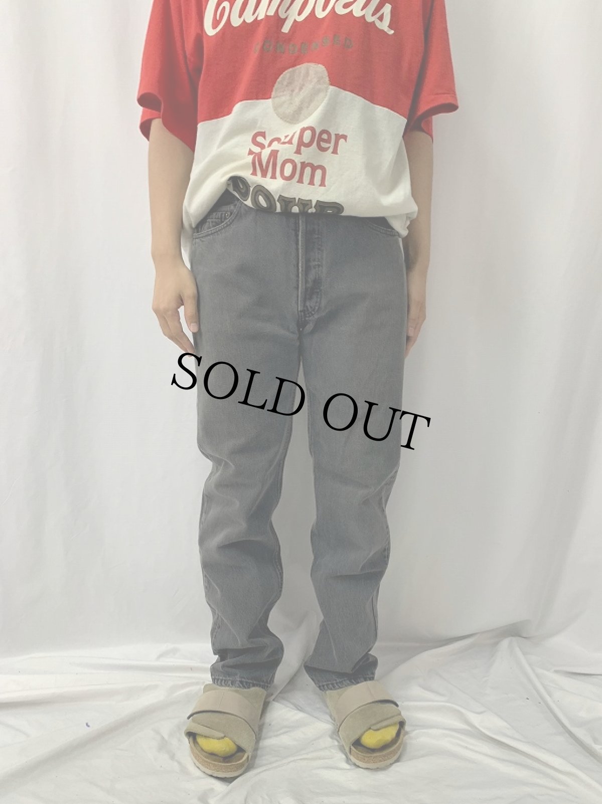 画像2: 90's Levi's 501 USA製 サルファブラックデニムパンツ W32 (2)