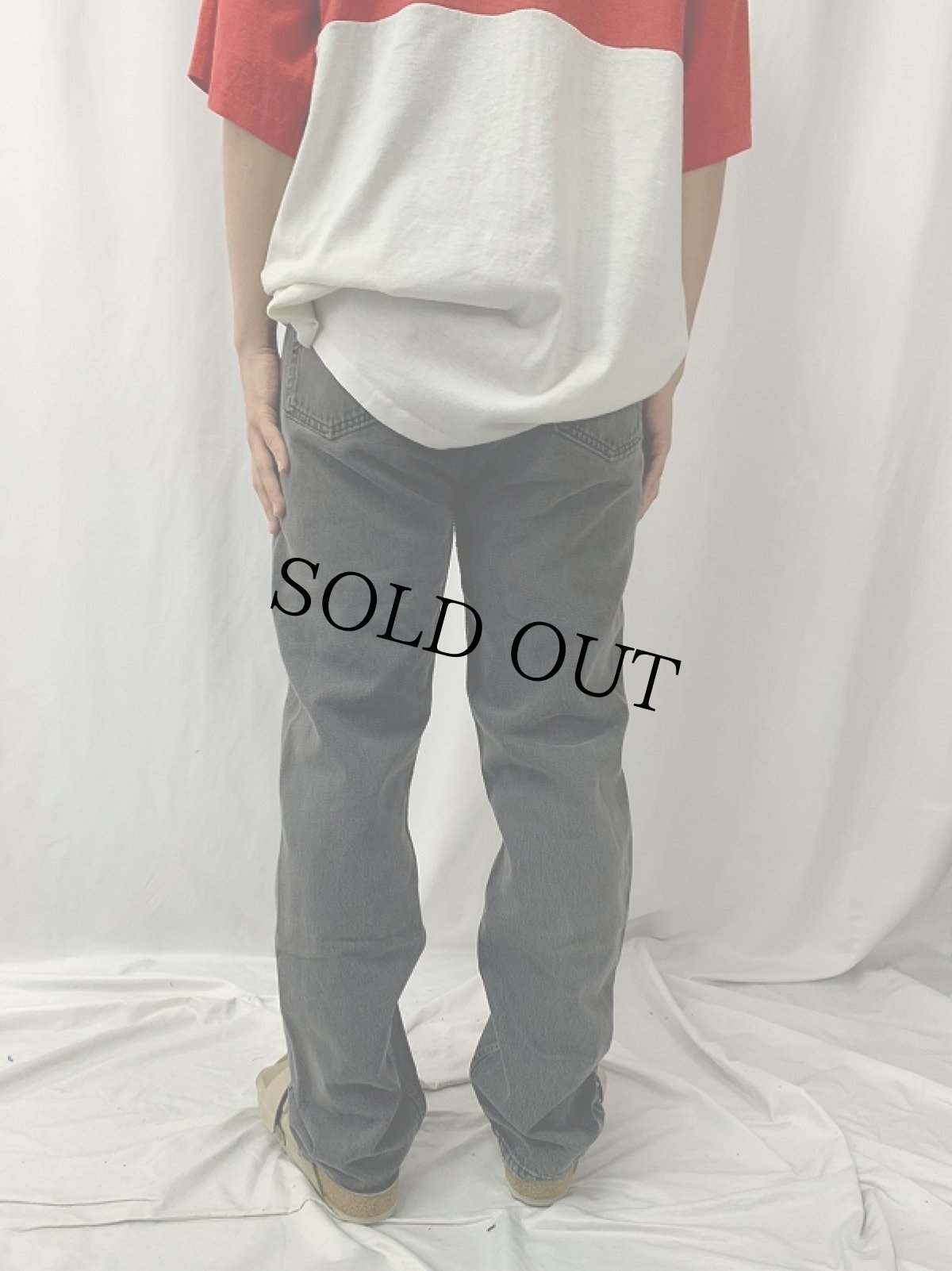 画像4: 90's Levi's 501 USA製 サルファブラックデニムパンツ W32 (4)