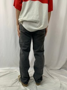 画像4: 90's Levi's 501 USA製 サルファブラックデニムパンツ W32 (4)