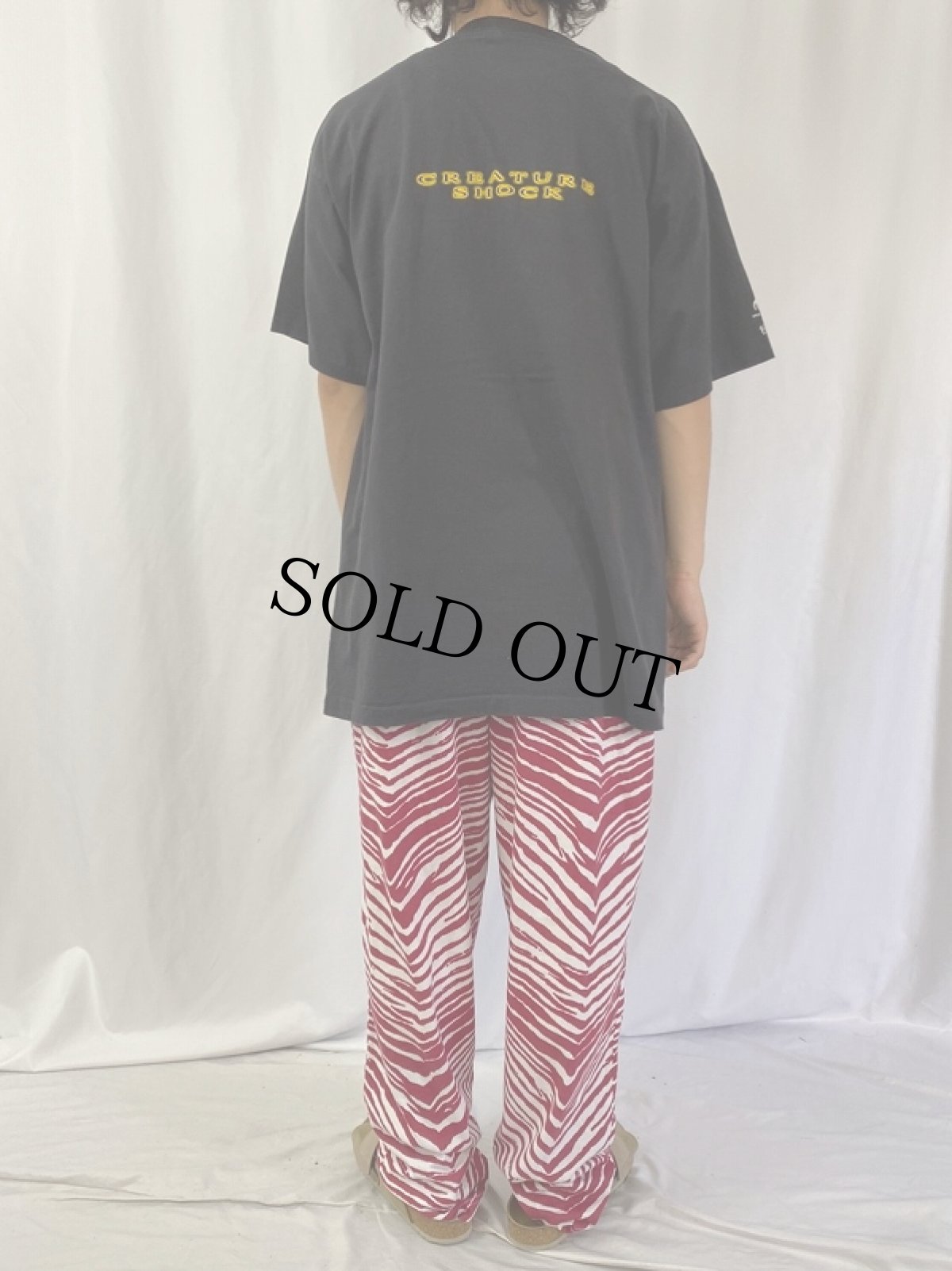 画像5: 90's USA製 "CREATURE SHOCK" シューティングゲームプリントTシャツ BLACK XL (5)