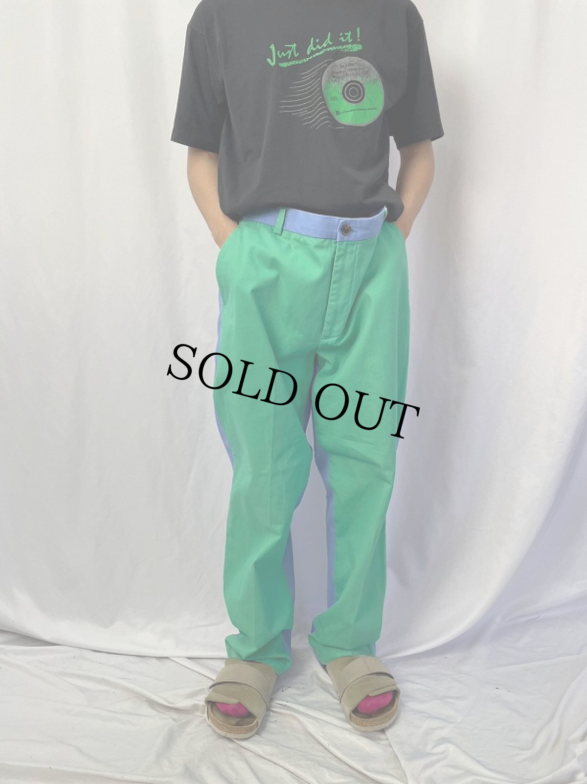 画像3: 346 Brooks Brothers 2トーンコットントラウザーズ W39 (3)