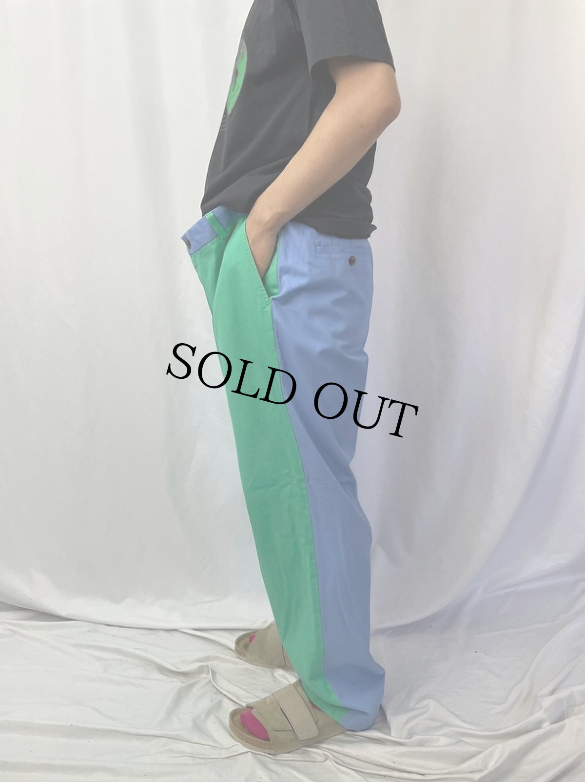 画像4: 346 Brooks Brothers 2トーンコットントラウザーズ W39 (4)