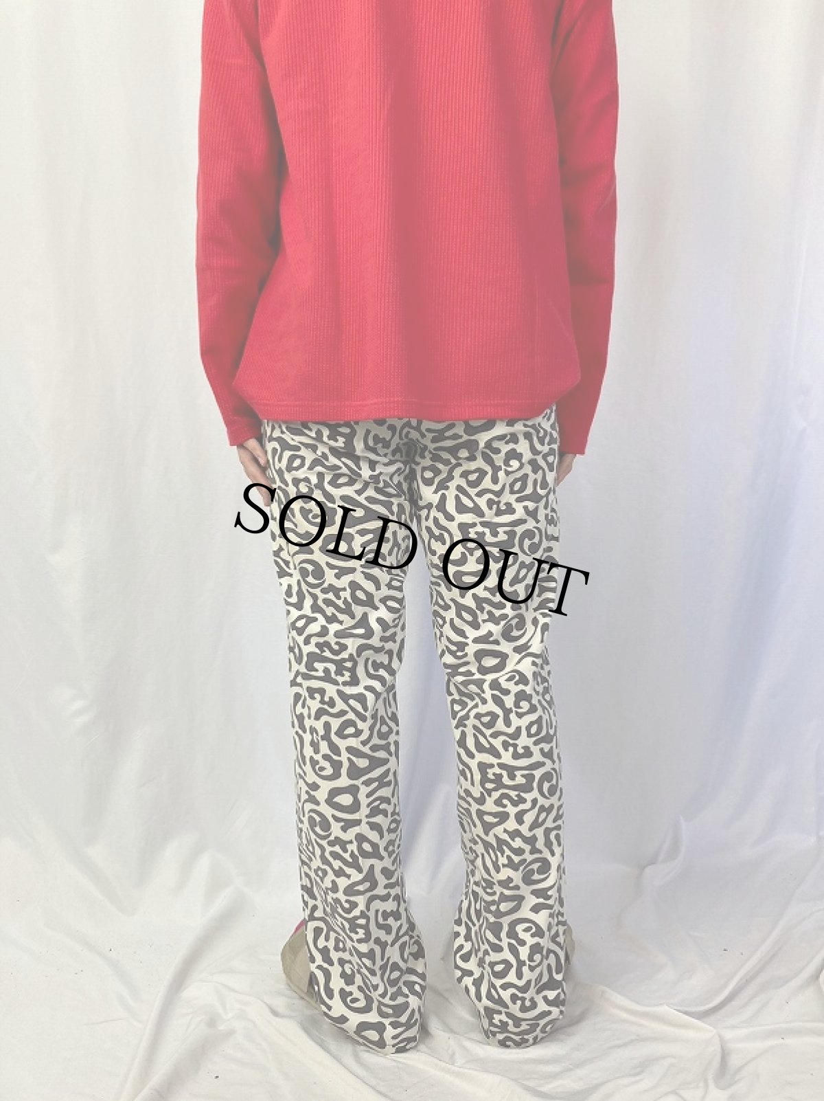 画像3: 70's 韓国 学生軍事訓練用 バクテリア迷彩 HBTパンツ W30 (3)