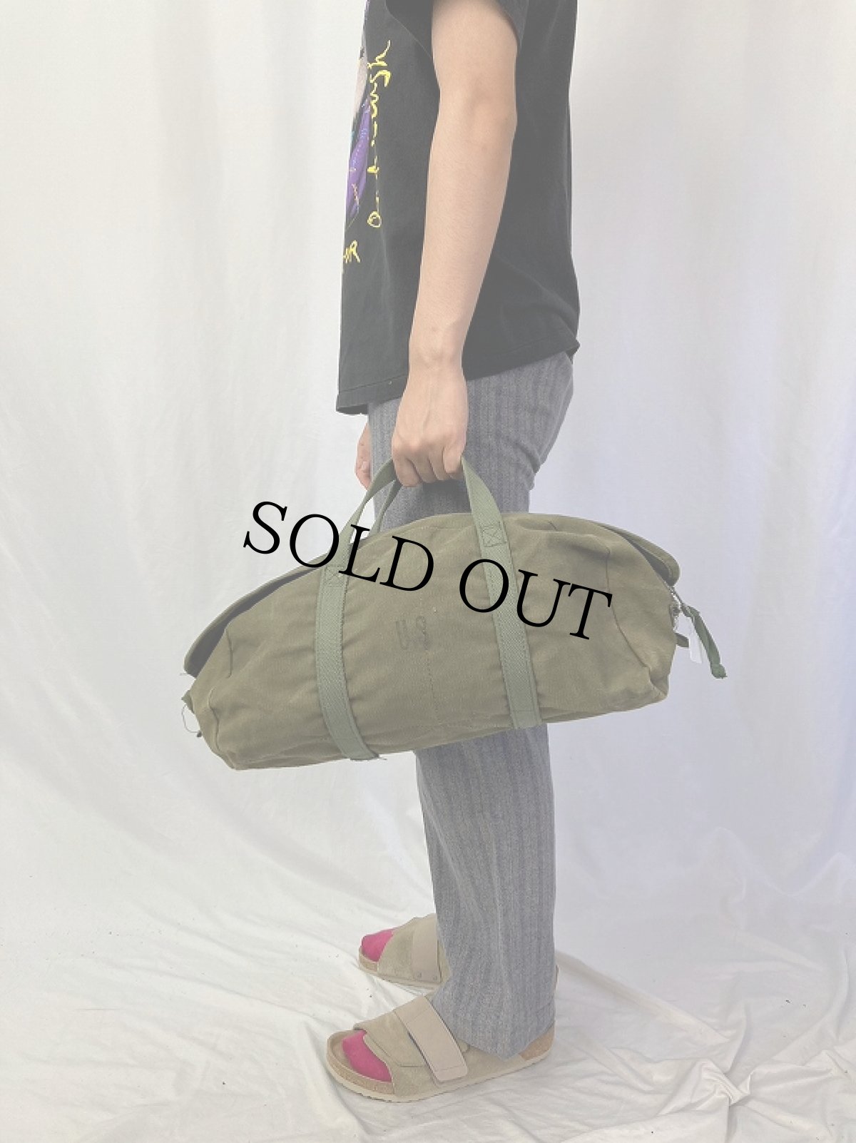 画像2: 60's〜 U.S.ARMY キャンバスツールバッグ (2)