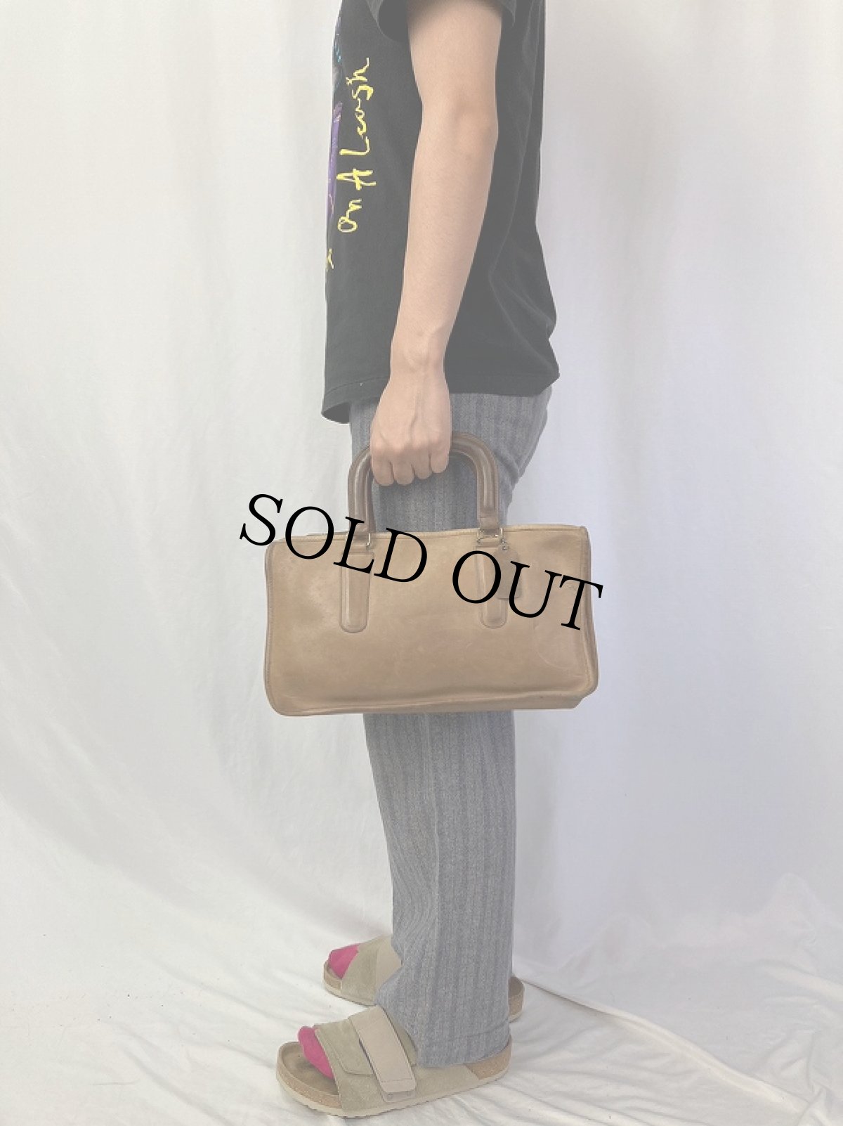 画像2: 60〜70's COACH USA製 レザーハンドバッグ (2)