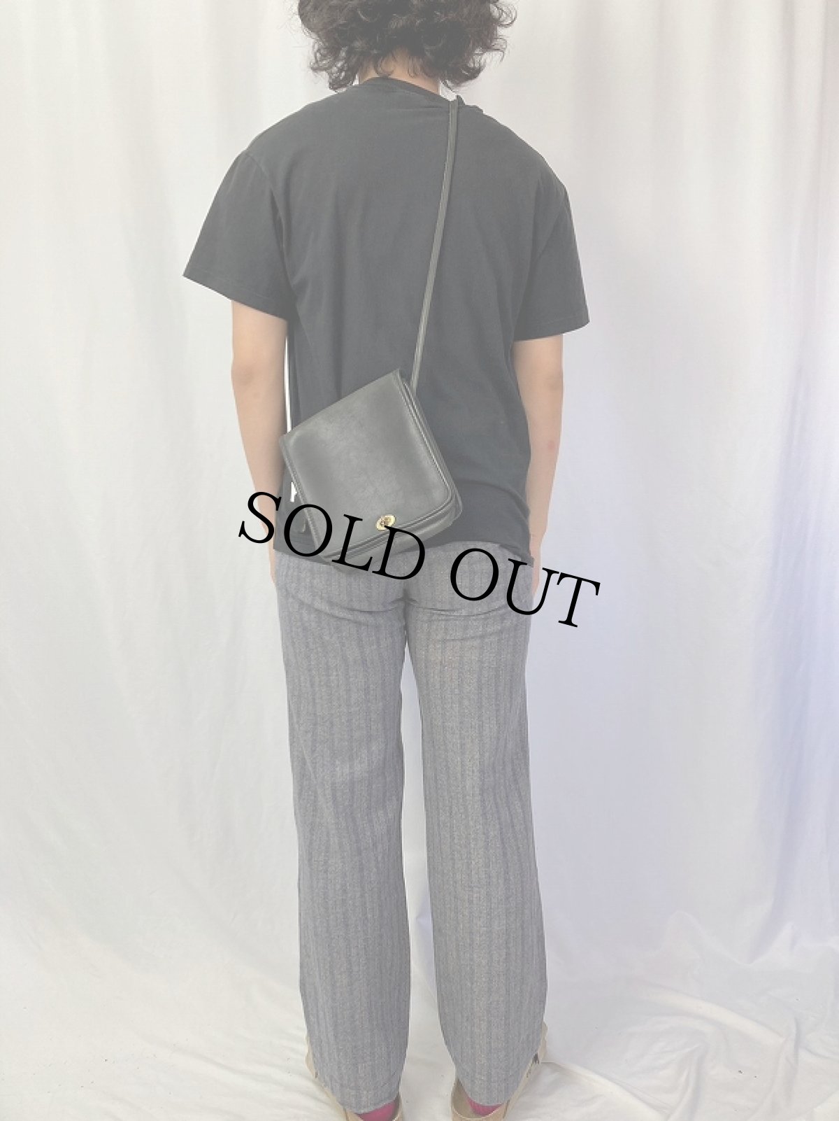 画像2: 80's COACH USA製 レザーショルダーバッグ BLACK (2)