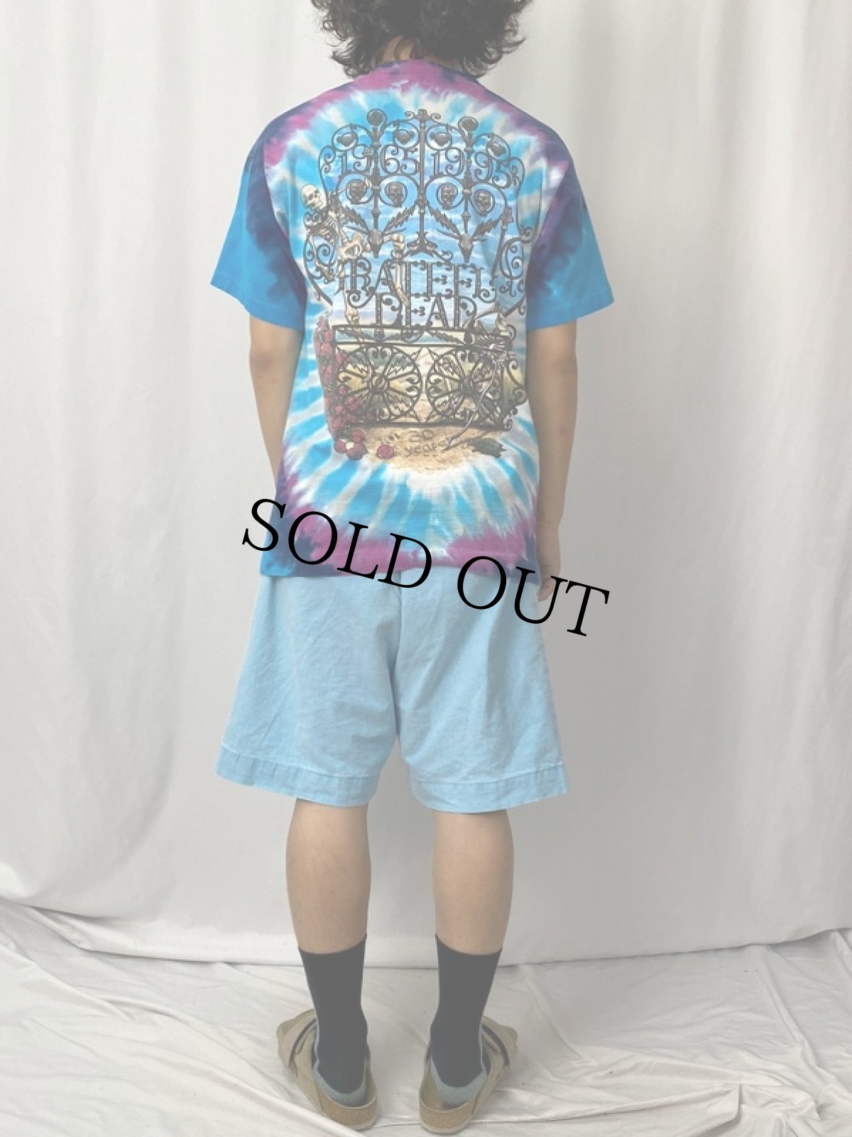画像5: 90's GRATEFUL DEAD USA製 タイダイ ロックバンドTシャツ L (5)
