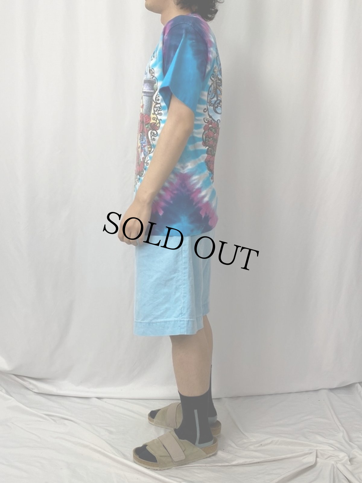 画像4: 90's GRATEFUL DEAD USA製 タイダイ ロックバンドTシャツ L (4)