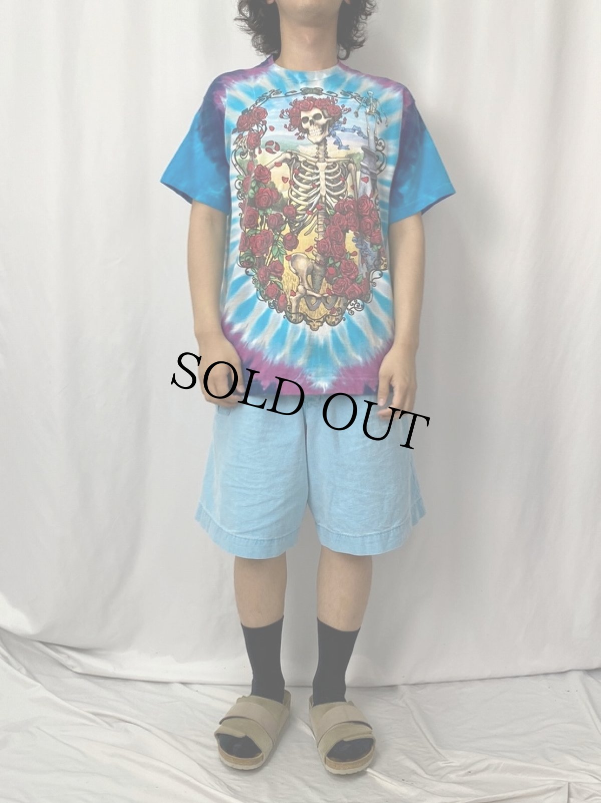 画像3: 90's GRATEFUL DEAD USA製 タイダイ ロックバンドTシャツ L (3)