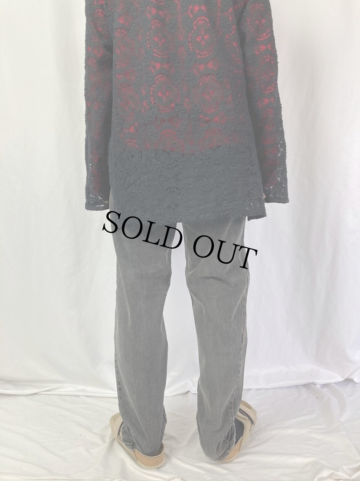 画像4: 90's Levi's USA製 "サルファブラック" ブラックデニムテーパードパンツ W30 (4)