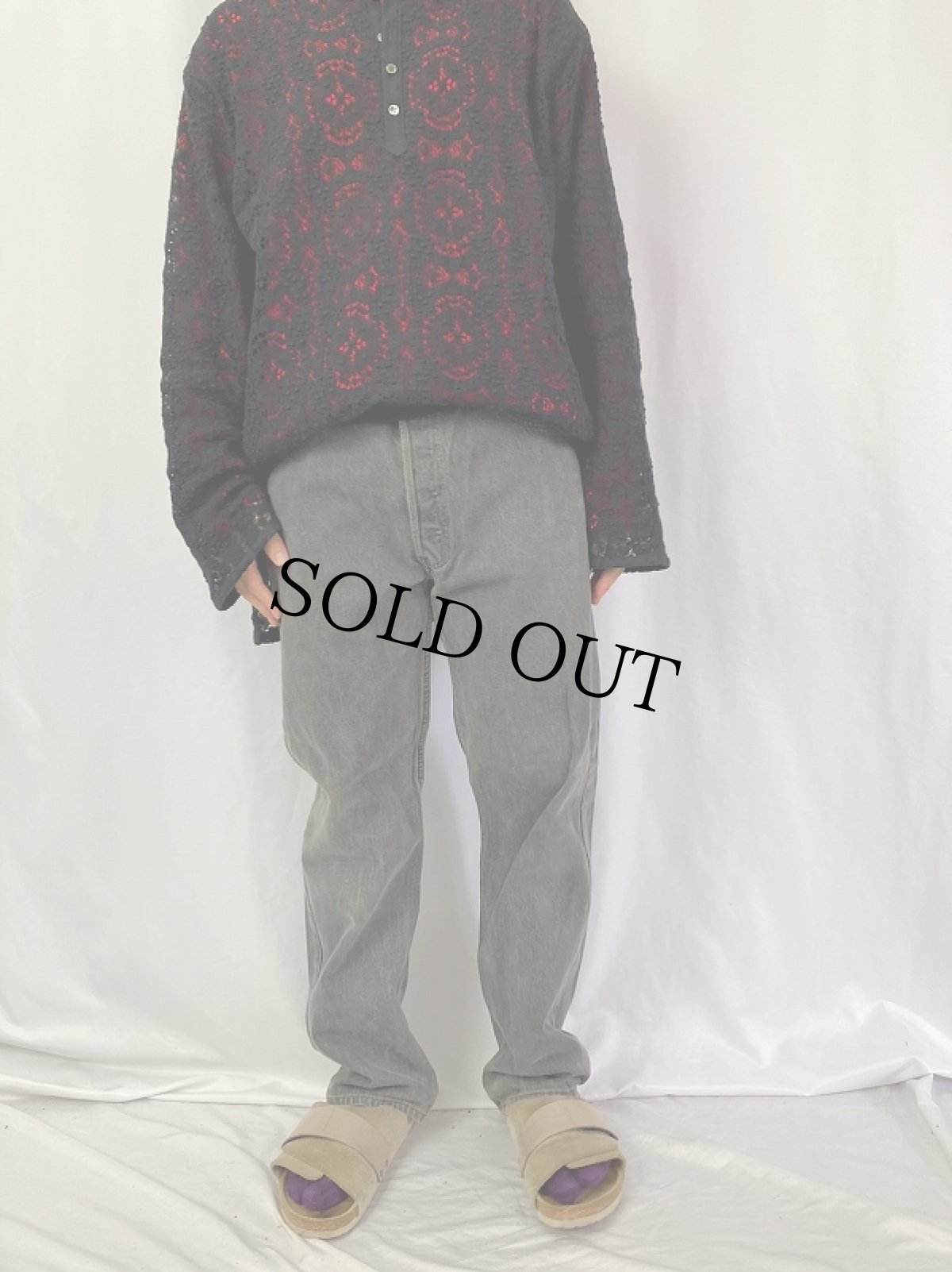 画像2: 90's Levi's 501 USA製 ブラックデニムパンツ W36 (2)