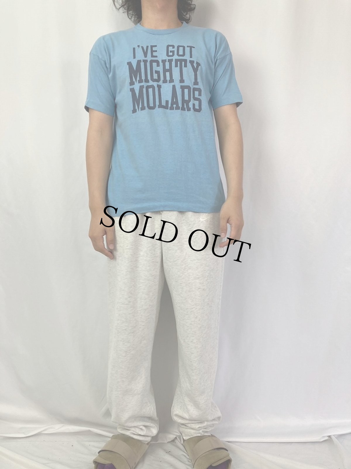 画像2: 70〜80's Champion バータグ USA製 "I'VE GOT MIGHTY MOLSRS" プリントTシャツ L (2)