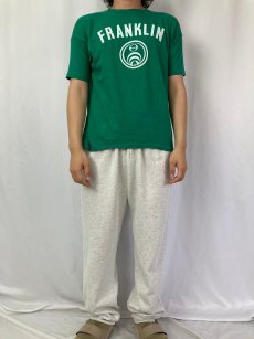 画像2: 【SALE】 70's Champion バータグ USA製 "FRANKLIN" プリントTシャツ L (2)