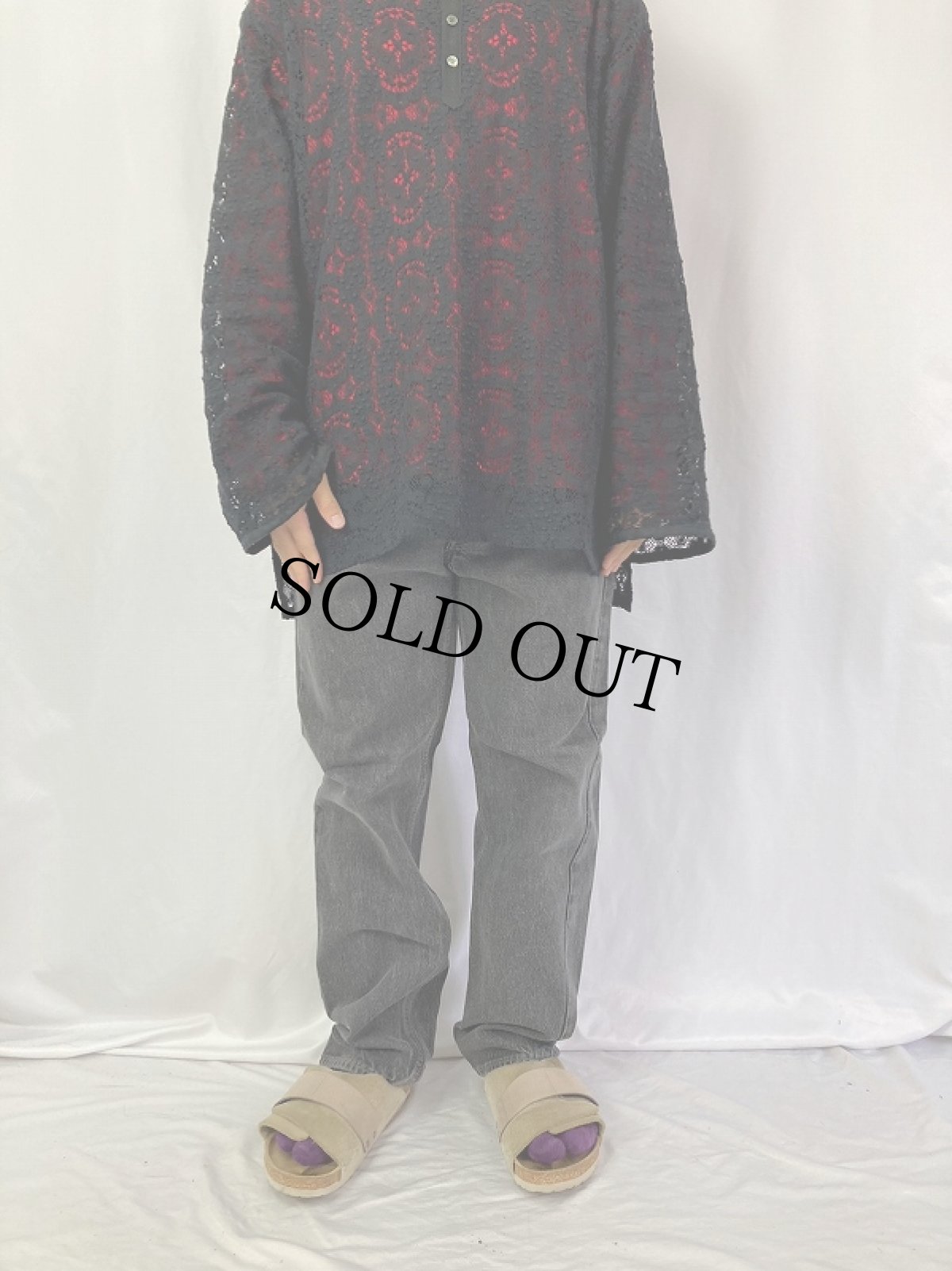 画像2: 90's Levi's 501 USA製 ブラックデニムパンツ W35 (2)