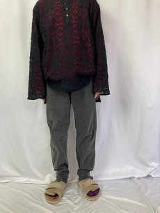 画像2: 90's Levi's USA製 "サルファブラック" ブラックデニムテーパードパンツ W30 (2)