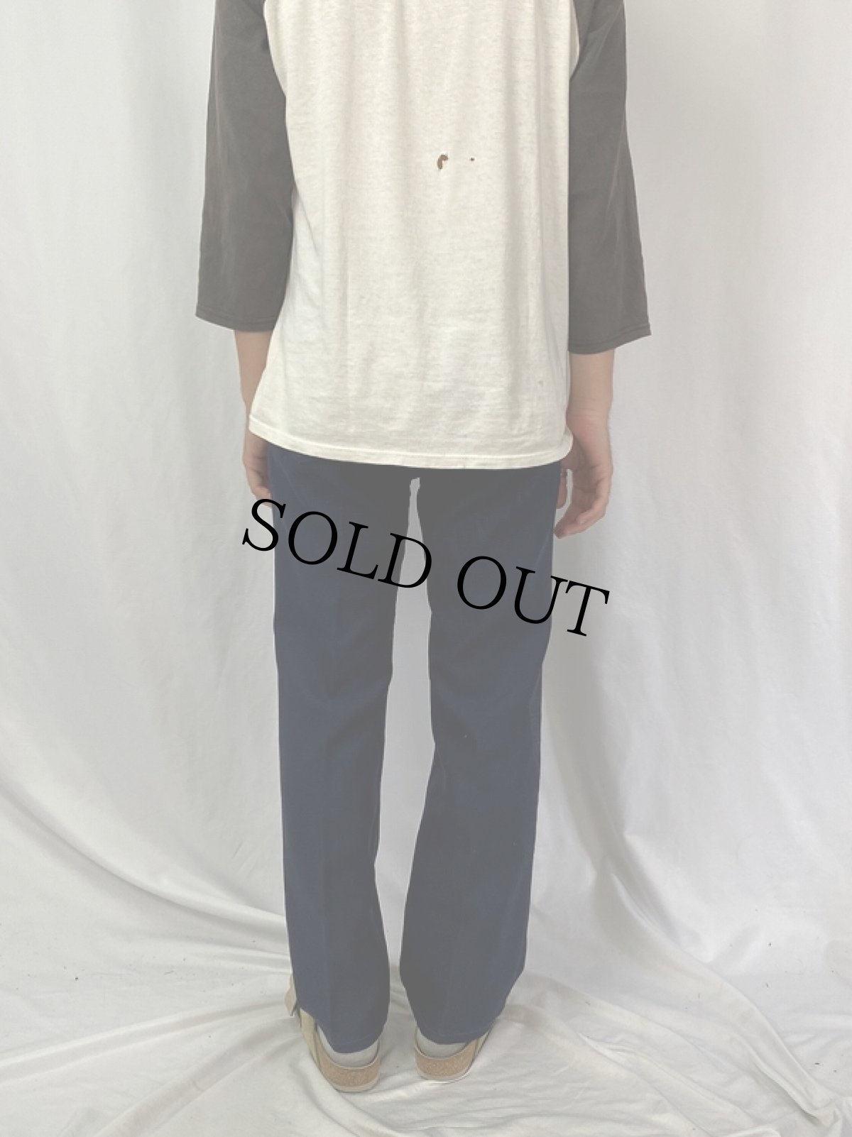 画像4: 90's Levi's 517 USA製 "STA-PREST" PANTS NAVY W32 (4)