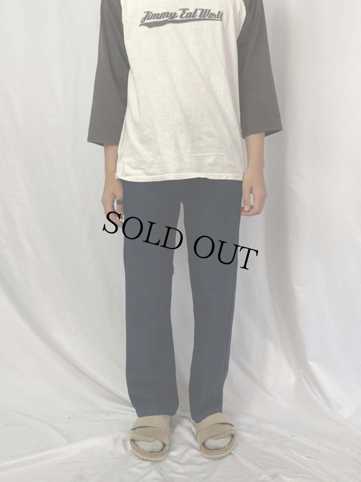 画像2: 90's Levi's 517 USA製 "STA-PREST" PANTS NAVY W32 (2)