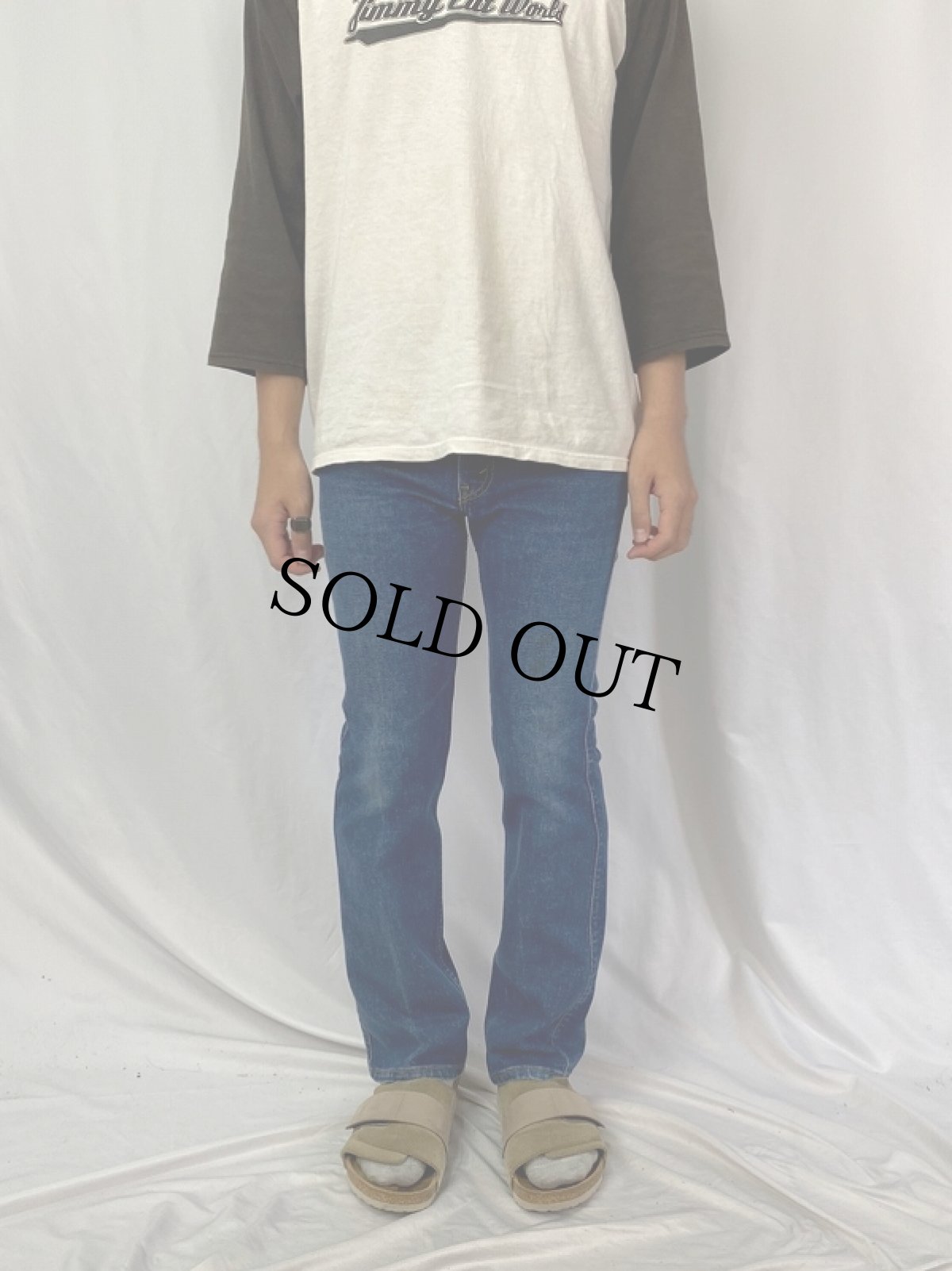 画像2: 90's Levi's 517 USA製 オレンジタブ ブーツカットデニムパンツ W31 (2)