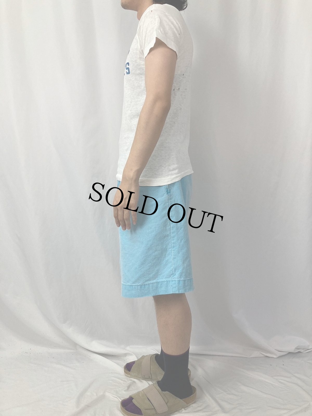 画像4: 60's〜 "HOBART EARCATS" フロッキープリントTシャツ (4)