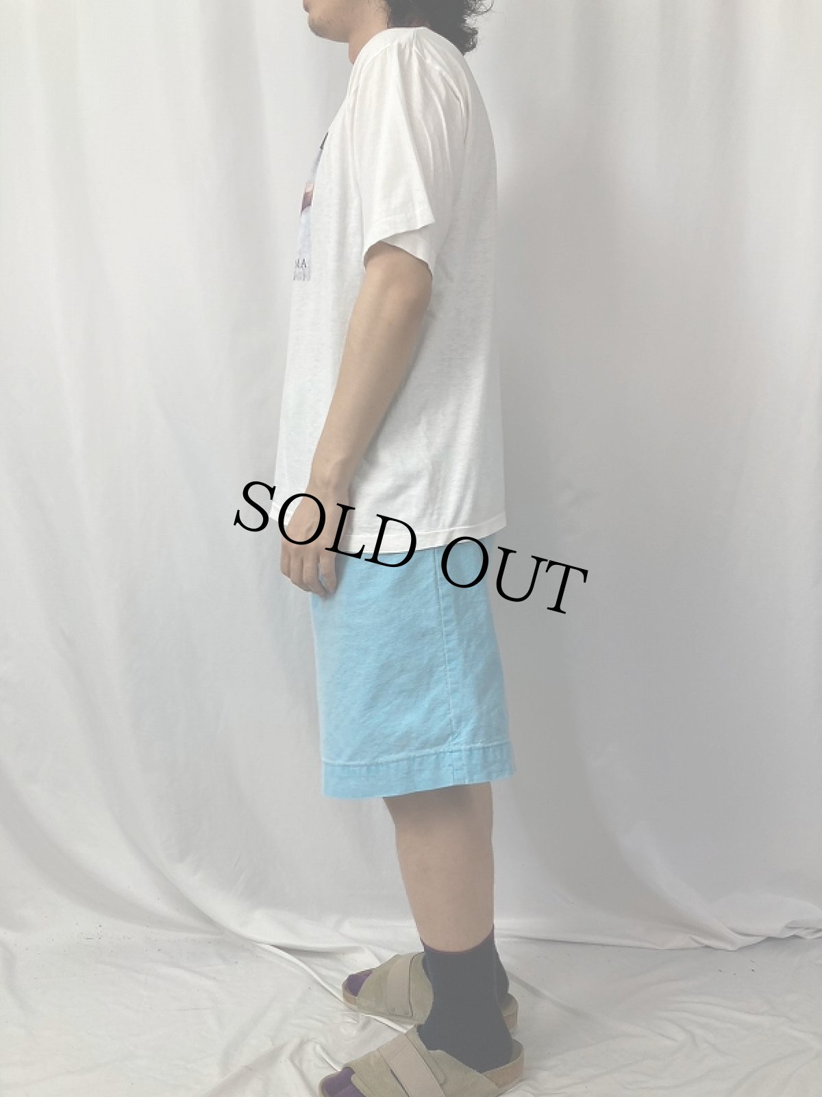 画像3: 90's Michelangelo "アダムの創造" アートプリントTシャツ (3)