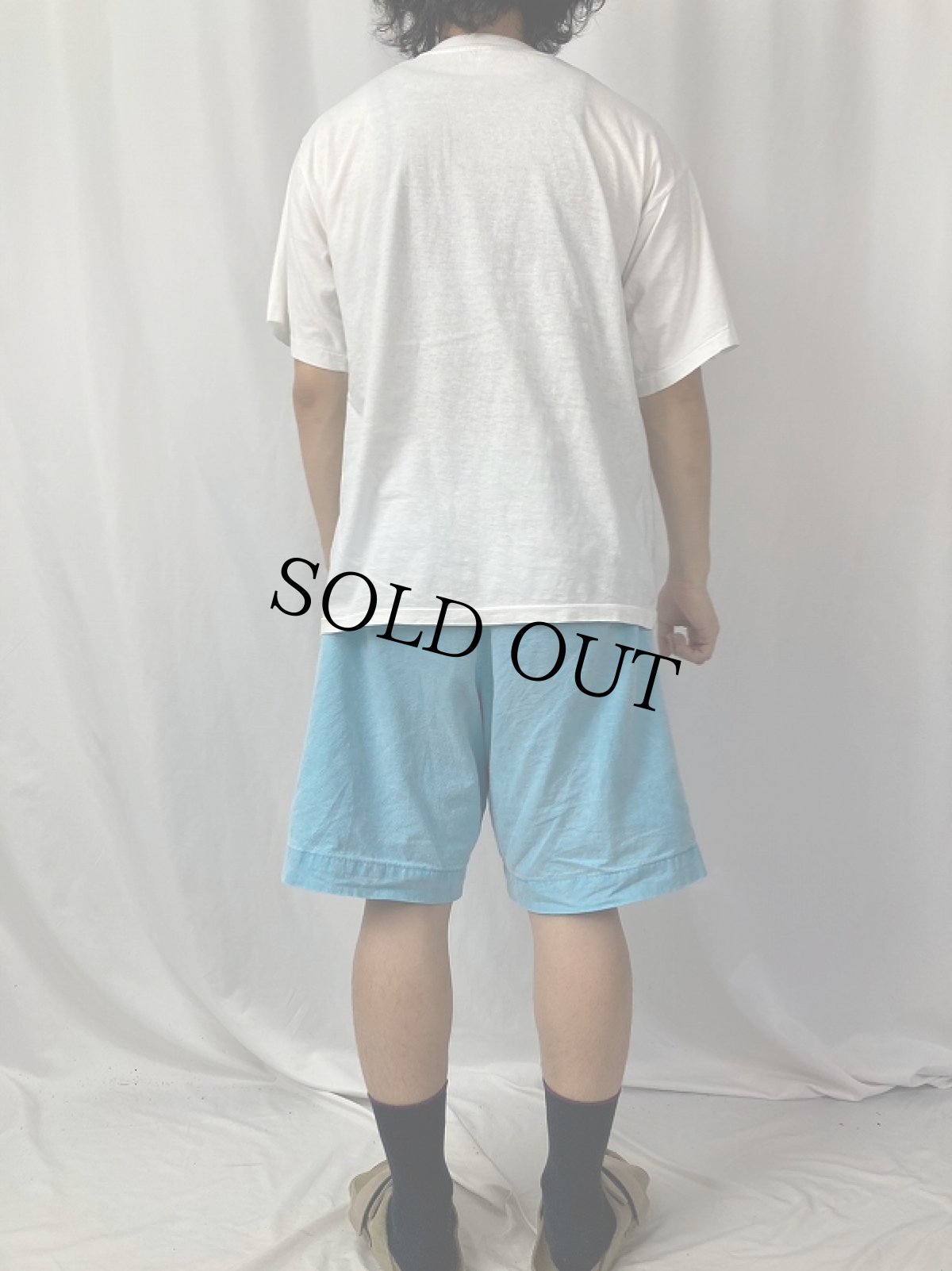 画像4: 90's Michelangelo "アダムの創造" アートプリントTシャツ (4)