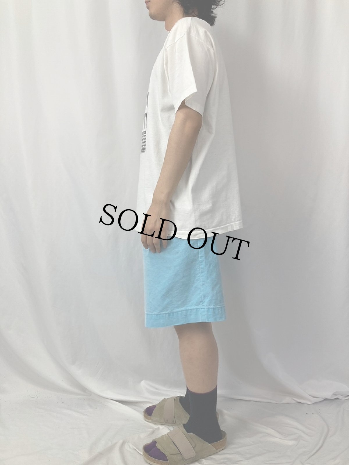 画像3: 90’s Weekly World News USA製 “ALIEN BACKS CLINTON!” パロディプリントTシャツ XL (3)