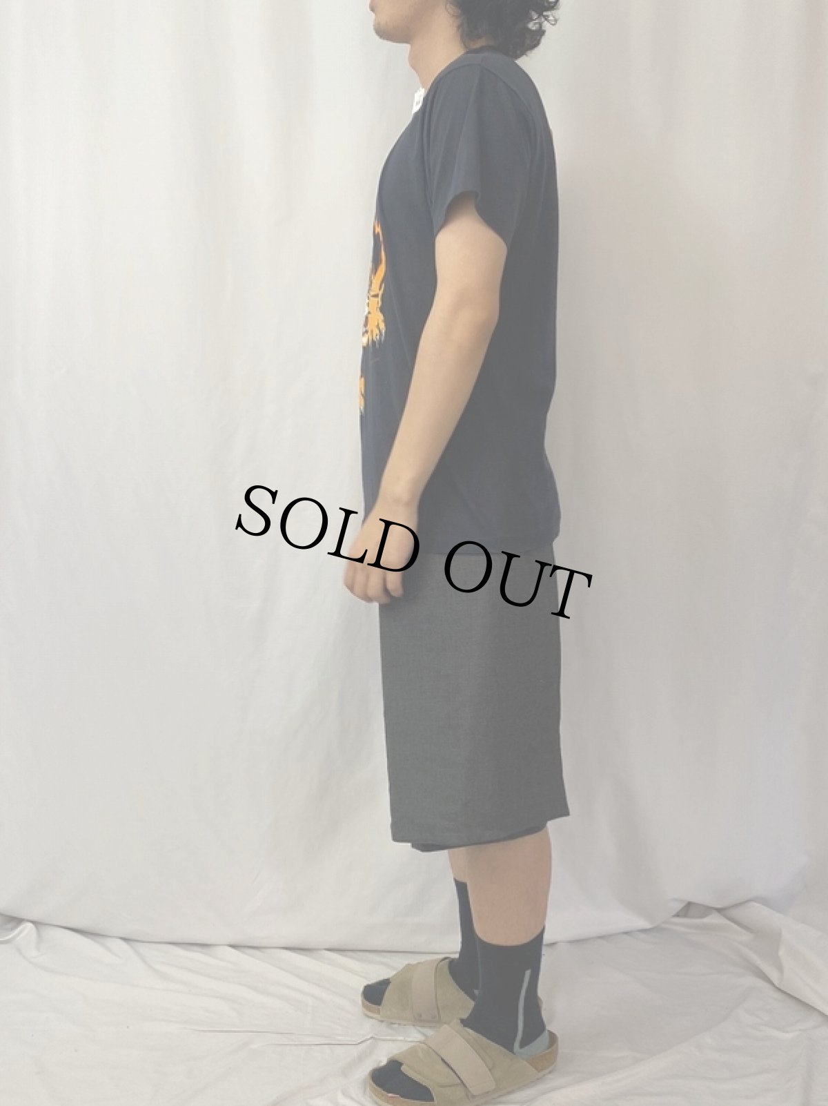 画像4: 80's USA製 "TERRY'S TIGER" 虎プリントTシャツ BLACK L (4)