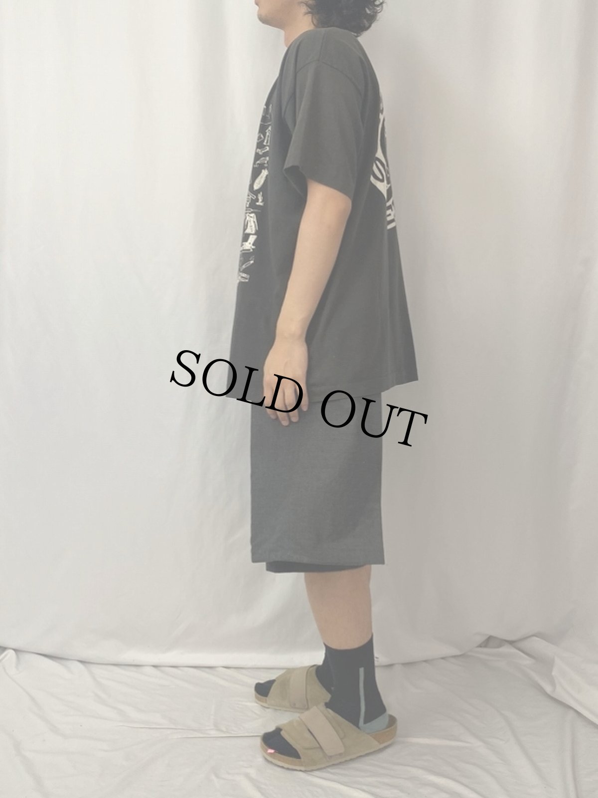 画像4: 90's USA製 SCROAT BELLY バンドTシャツ BLACK XL (4)