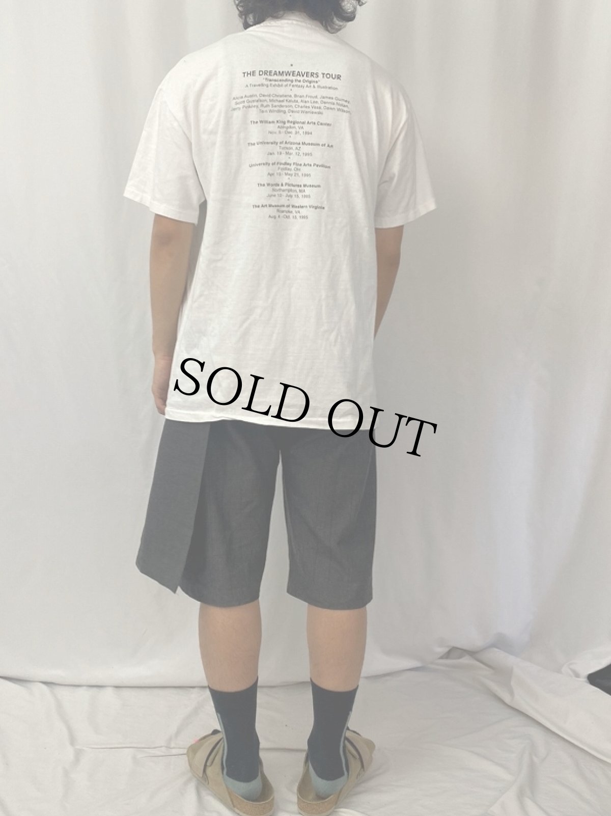 画像5: 90's USA製 "THE DREAMWEAVERS TOUR" アート 展覧会ツアーTシャツ L (5)