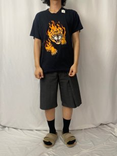 画像3: 80's USA製 "TERRY'S TIGER" 虎プリントTシャツ BLACK L (3)