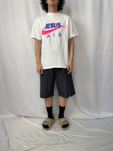 画像3: 90's "JESUS AIR" パロディプリントTシャツ (3)