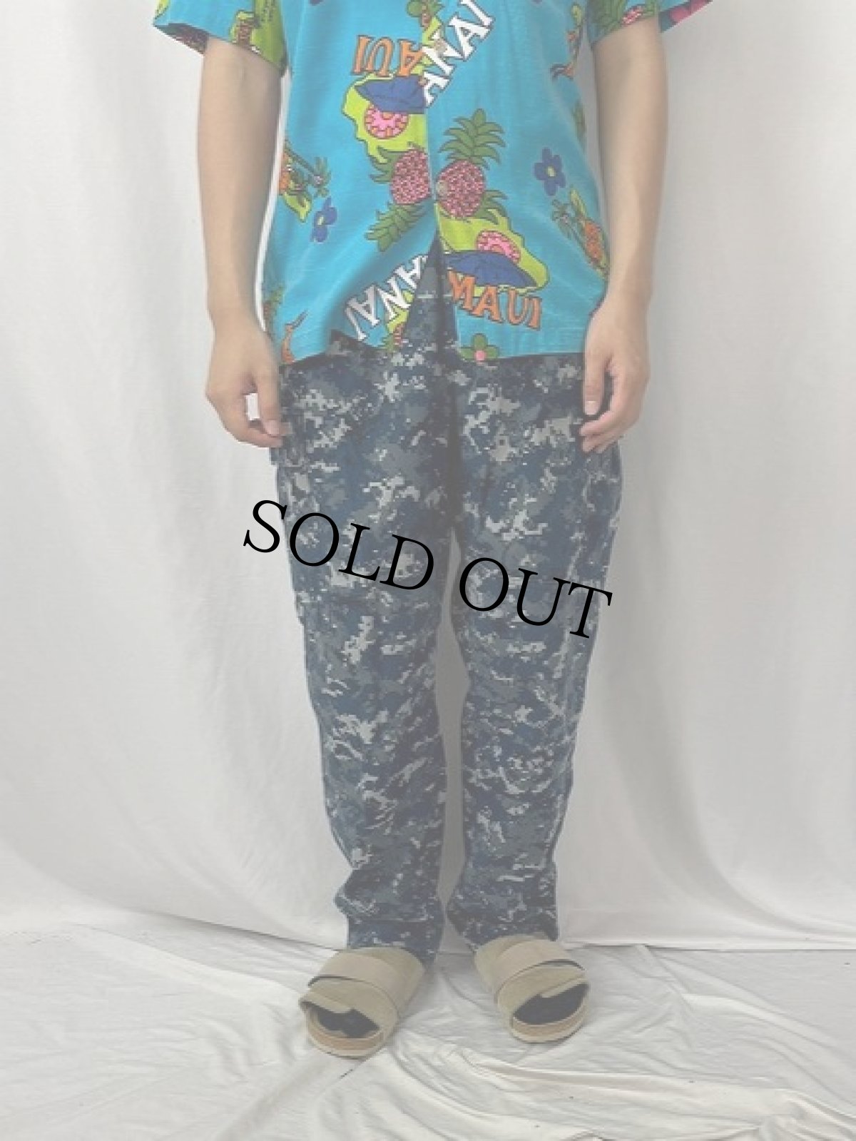 画像2: U.S.NAVY デジカモ カーゴパンツ MEDIUM-SHORT (2)