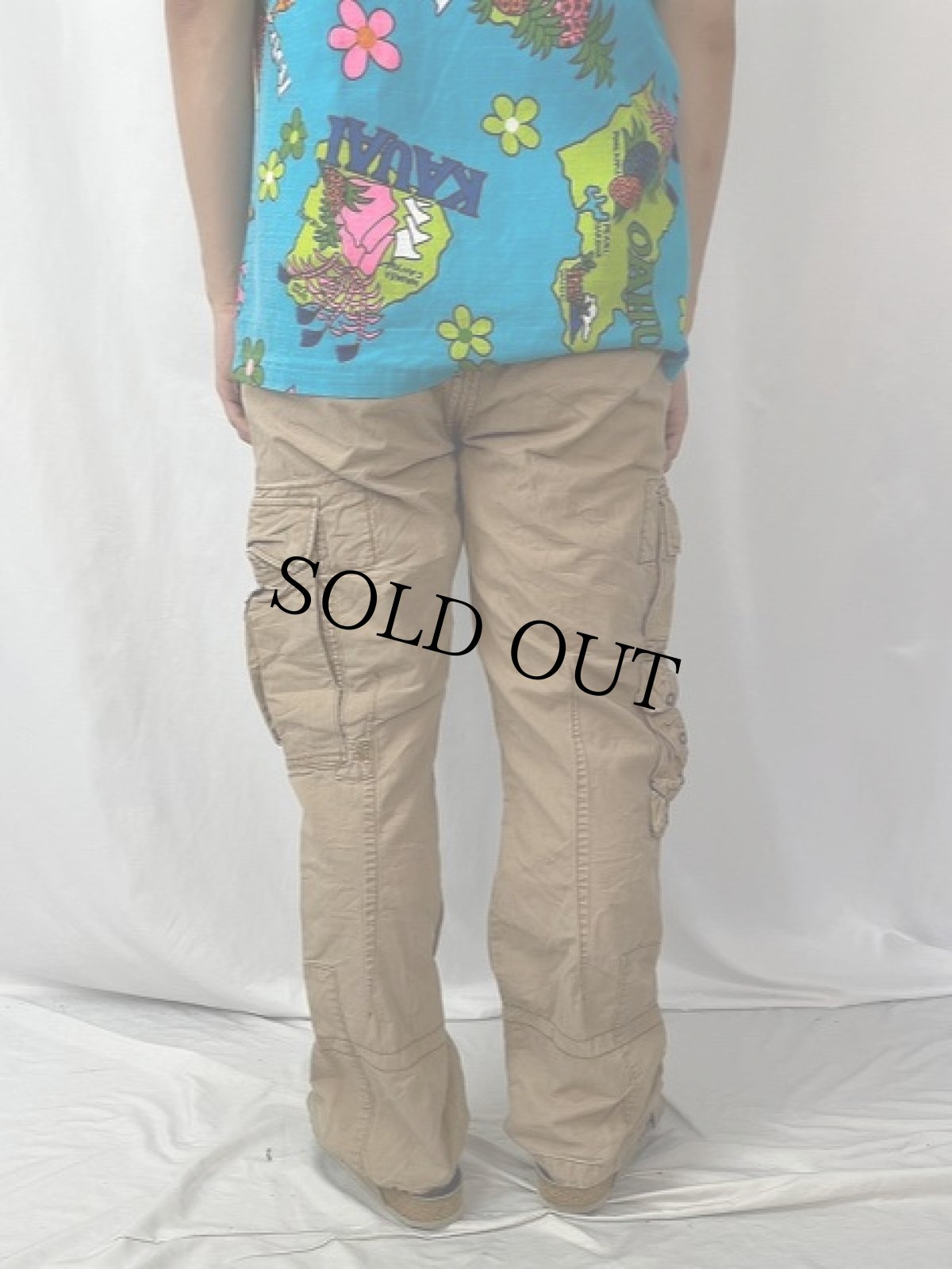 画像4: 90's〜 POLO Ralph Lauren ミリタリータイプ カーゴパンツ W32 (4)