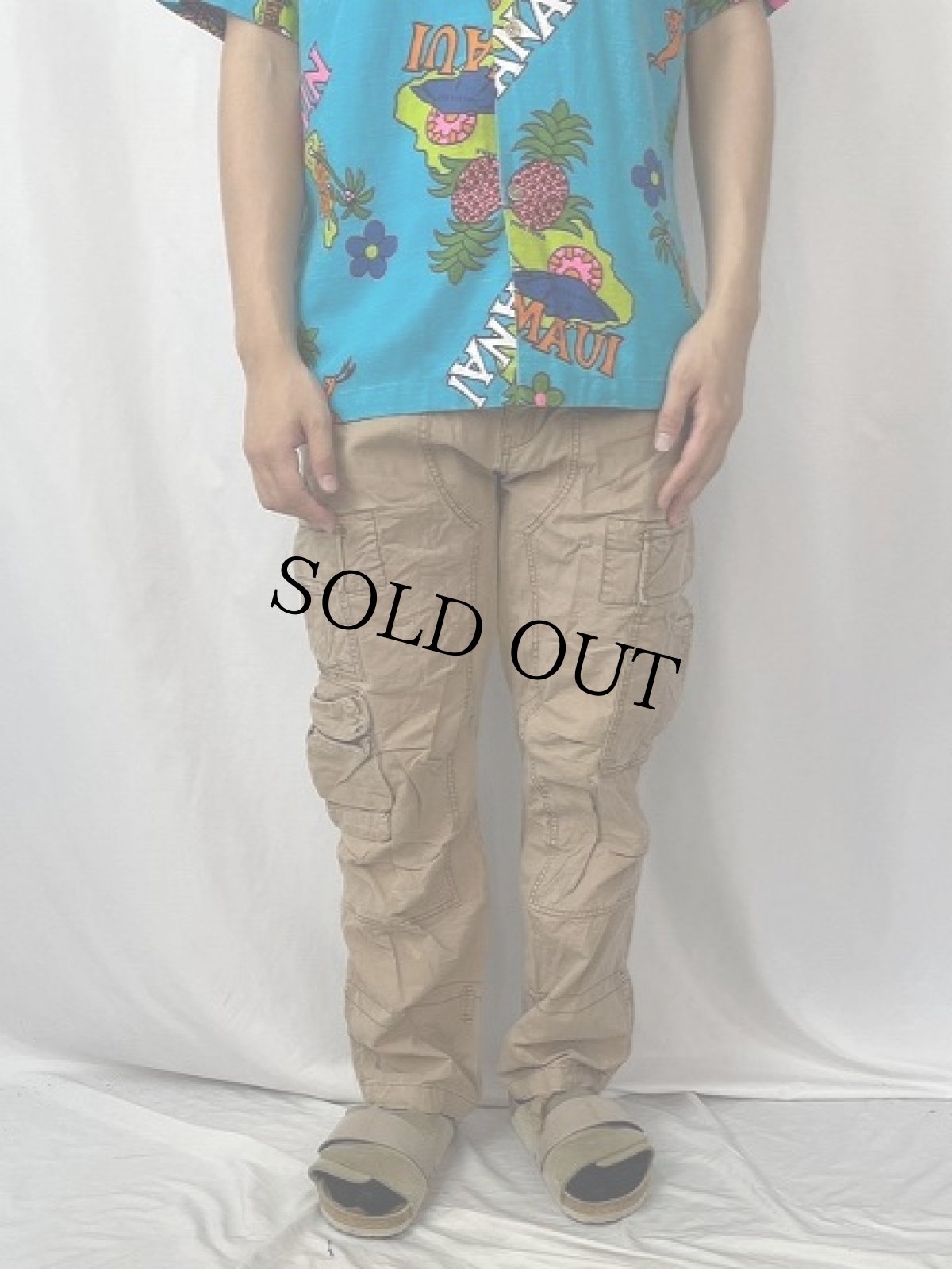 画像2: 90's〜 POLO Ralph Lauren ミリタリータイプ カーゴパンツ W32 (2)