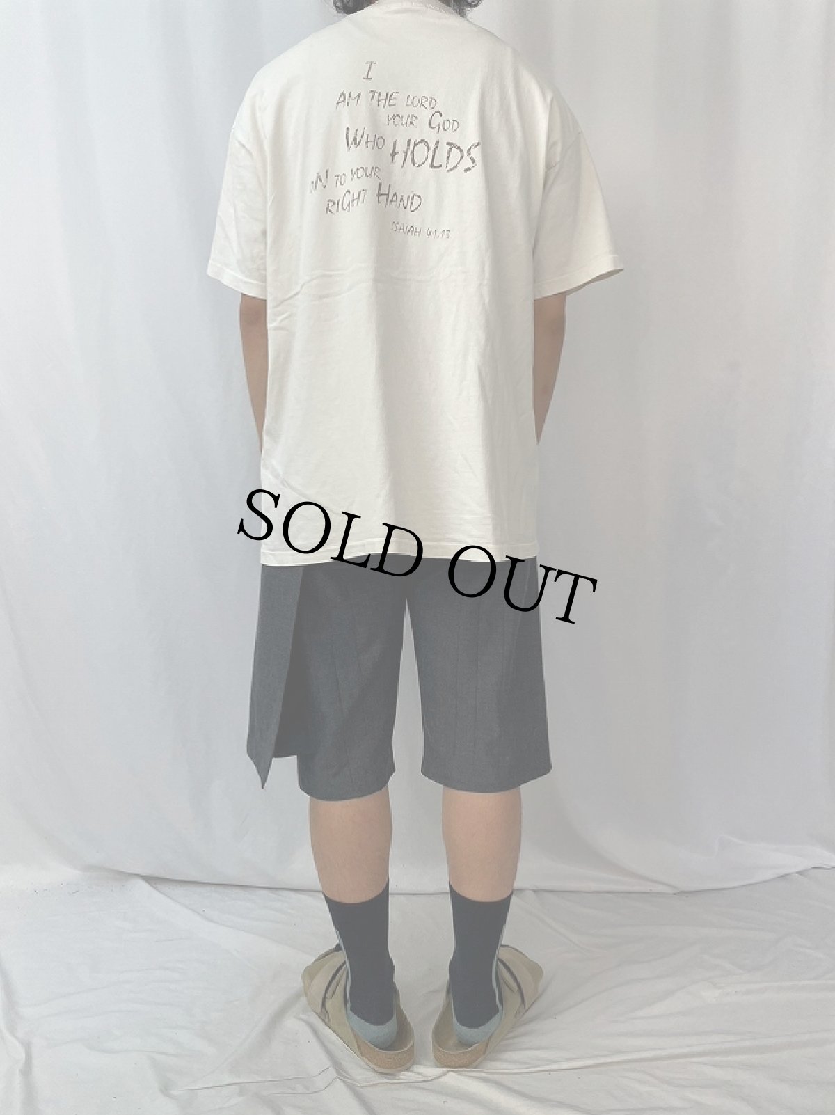 画像5: 90's USA製 "ISAUAH 41:13" 旧約聖書プリントTシャツ XL (5)