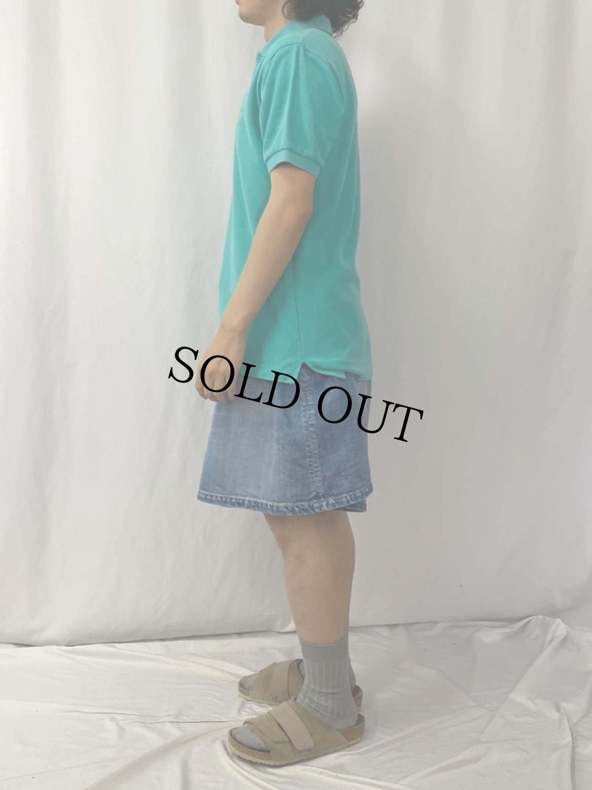 画像3: 90's Yves Saint-Laurent ロゴ刺繍ポロシャツ L (3)