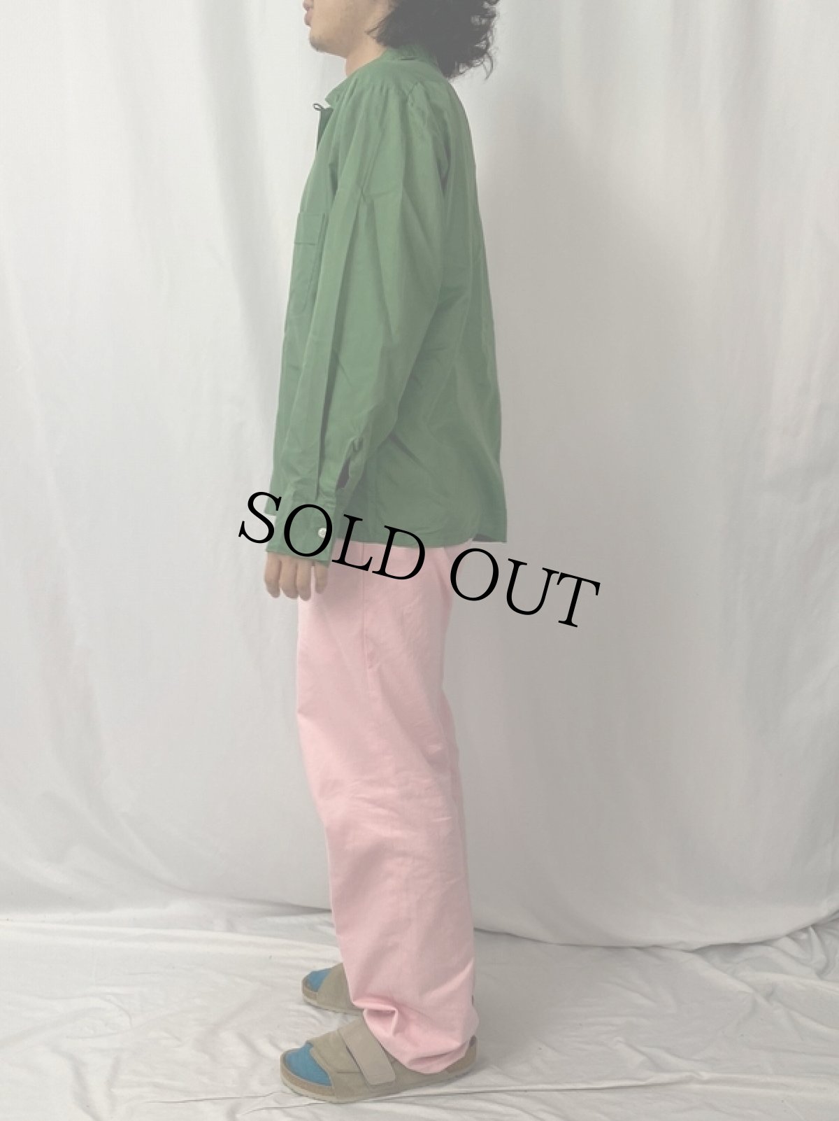 画像3: 60's "PERMANENT PRESS" USA製 ポリエステル×コットン オープンカラーシャツ L (3)