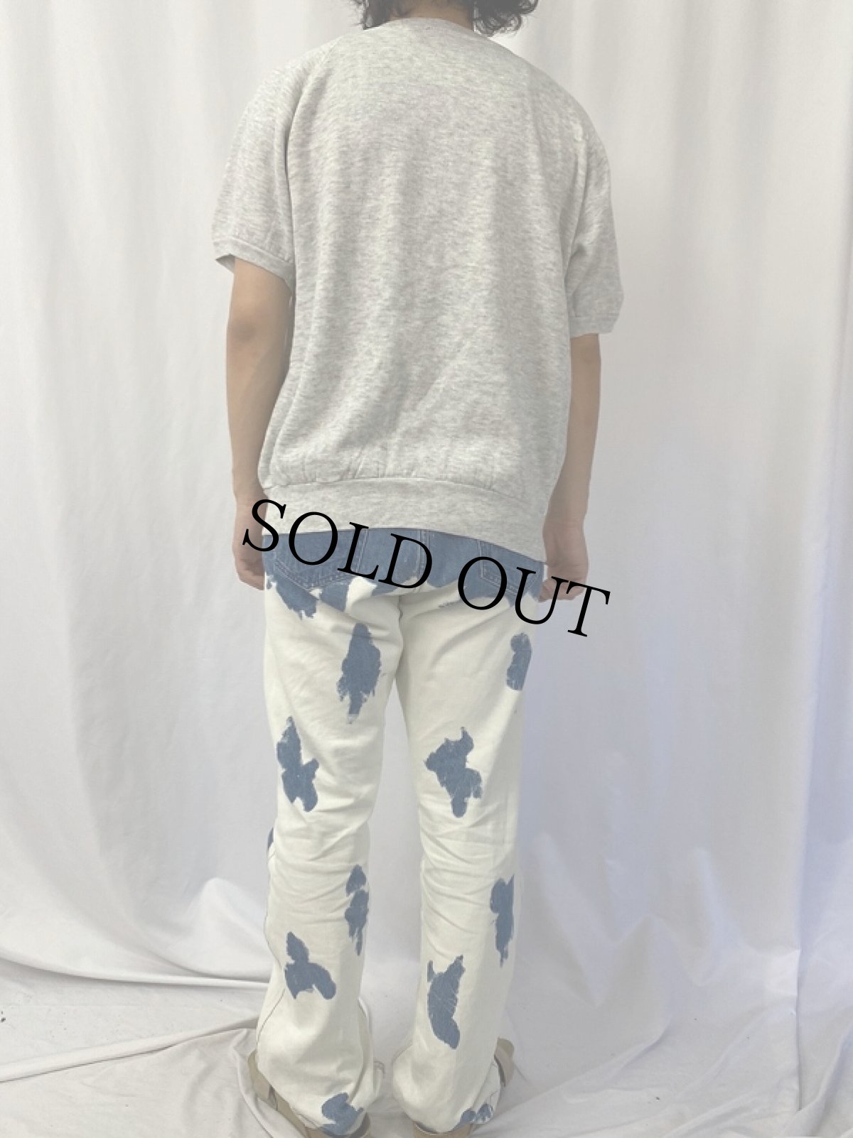 画像4: 70's〜 無地 ラグラン半袖スウェット (4)