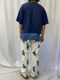 画像4: 60's〜 カットオフ 無地 ラグラン半袖スウェット (4)
