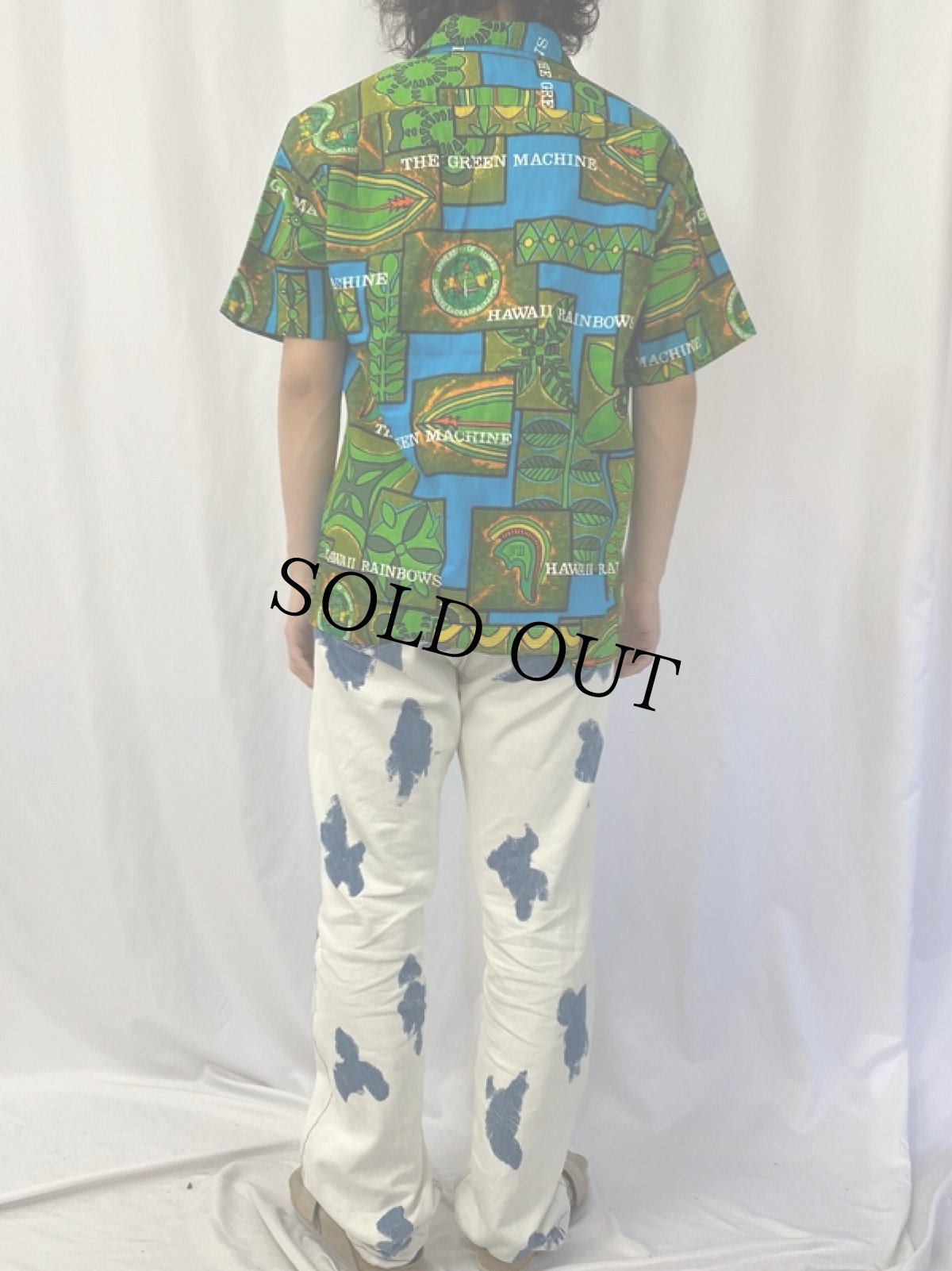 画像4: 70〜80's Kole Kole HAWAII製 総柄 ハワイアンシャツ L (4)