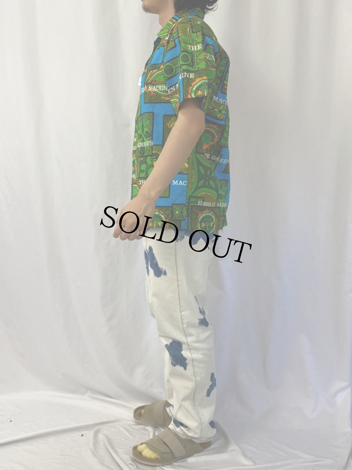 画像3: 70〜80's Kole Kole HAWAII製 総柄 ハワイアンシャツ L (3)