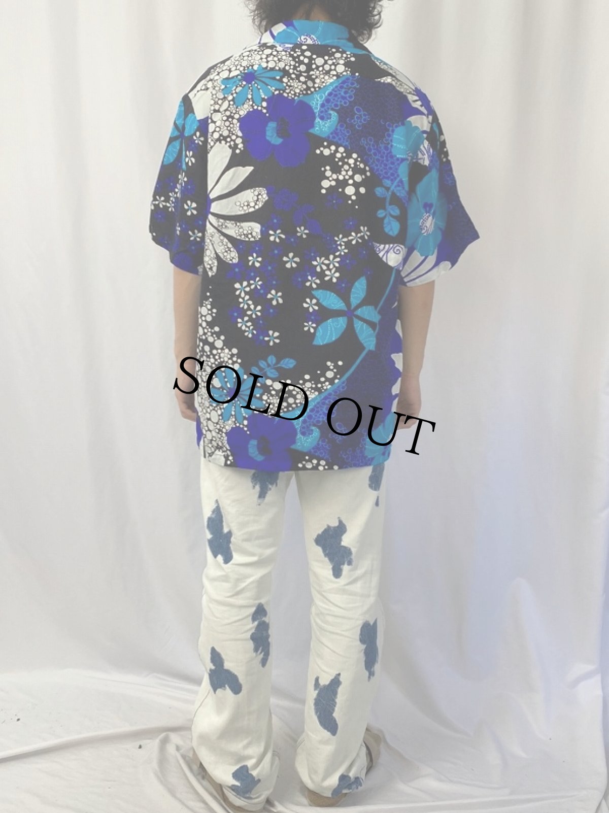 画像4: 70's Hukilau Fashions オールオーバーパターン アロハシャツ (4)