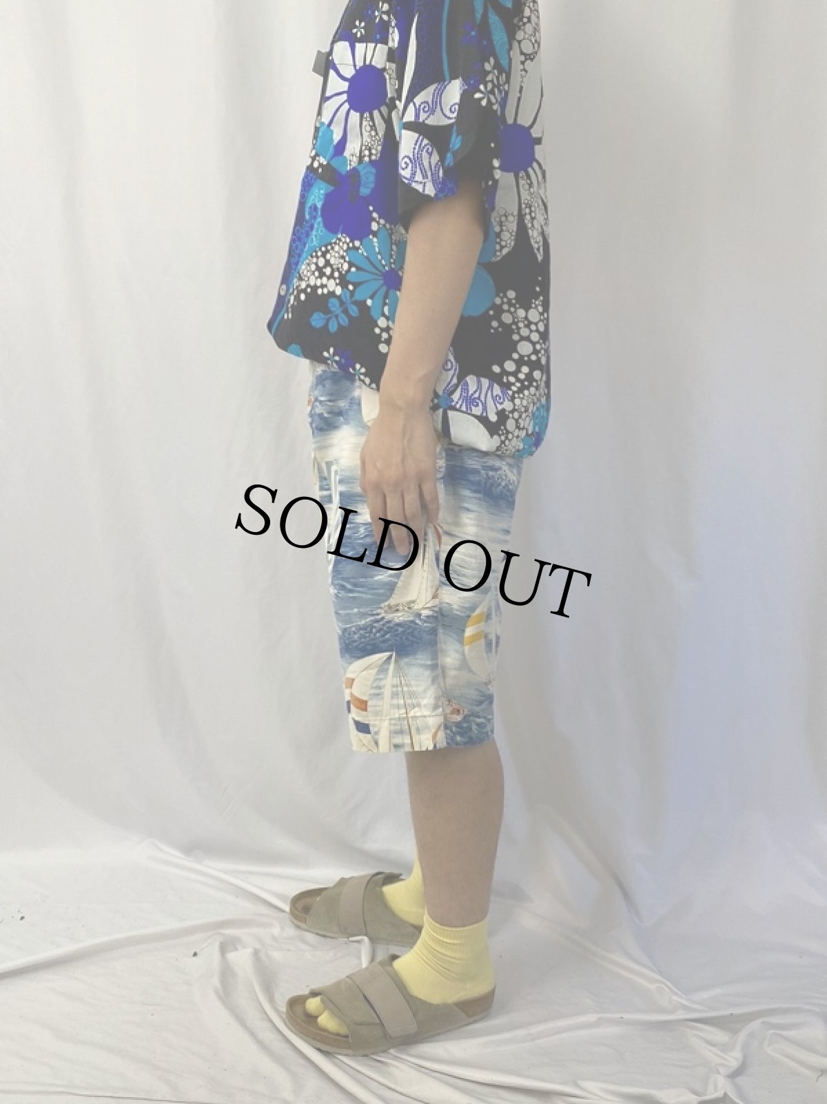 画像3: POLO Ralph Lauren セーリング柄 コットンショーツ W35 (3)