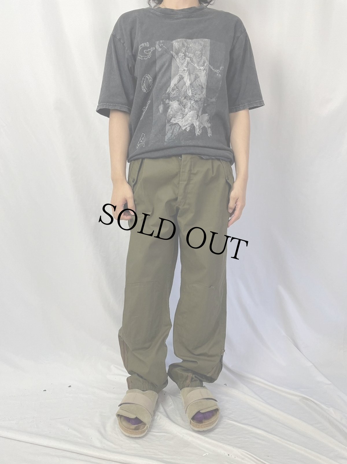 画像2: 70〜80's イタリア軍 パラシュートパンツ W35 (2)