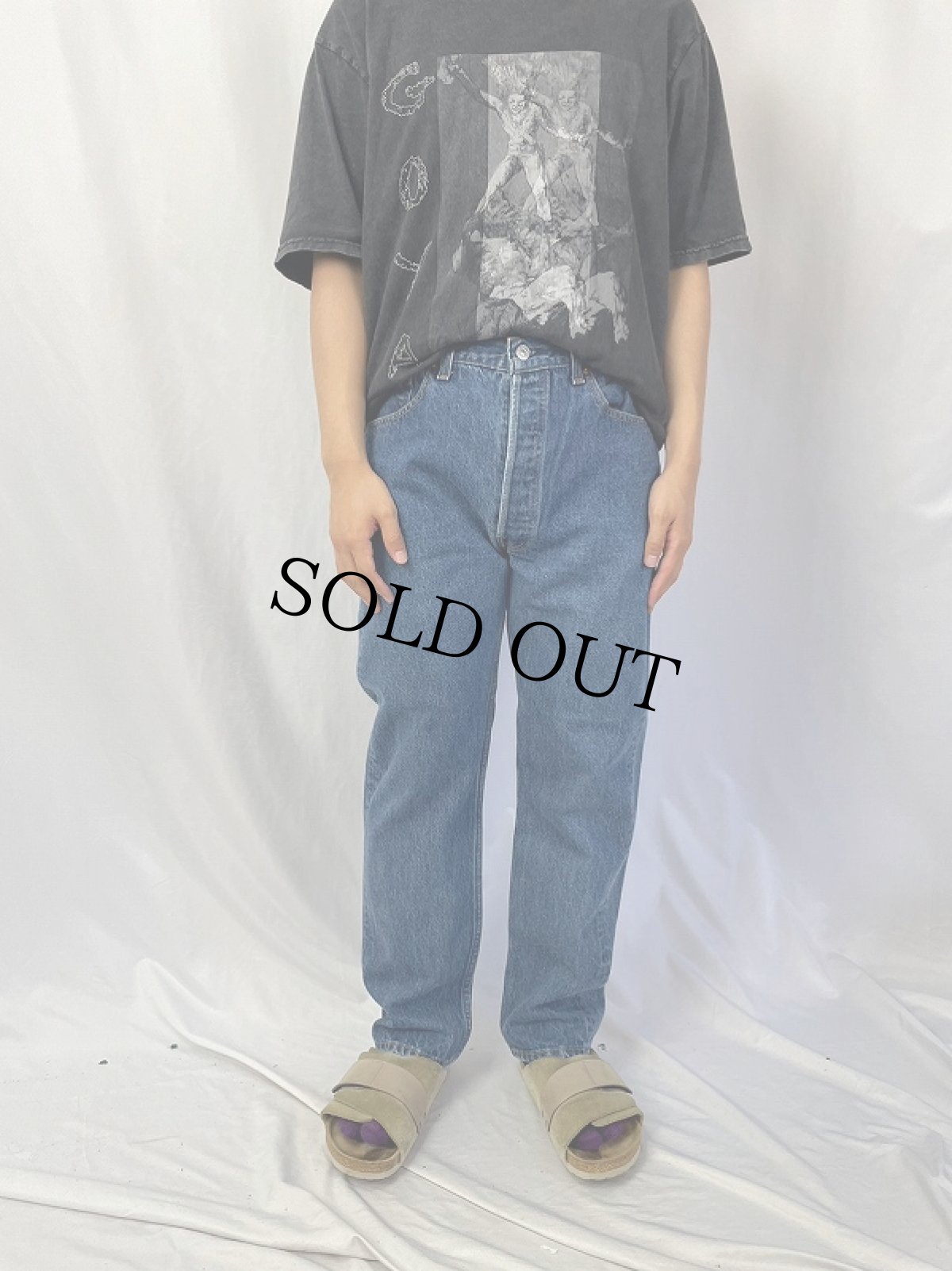 画像2: 90's Levi's 501 USA製 デニムパンツ W32 (2)