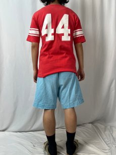 画像5: 70〜80's Champion バータグ USA製 "GEORGIA 44" フットボールTシャツ L (5)
