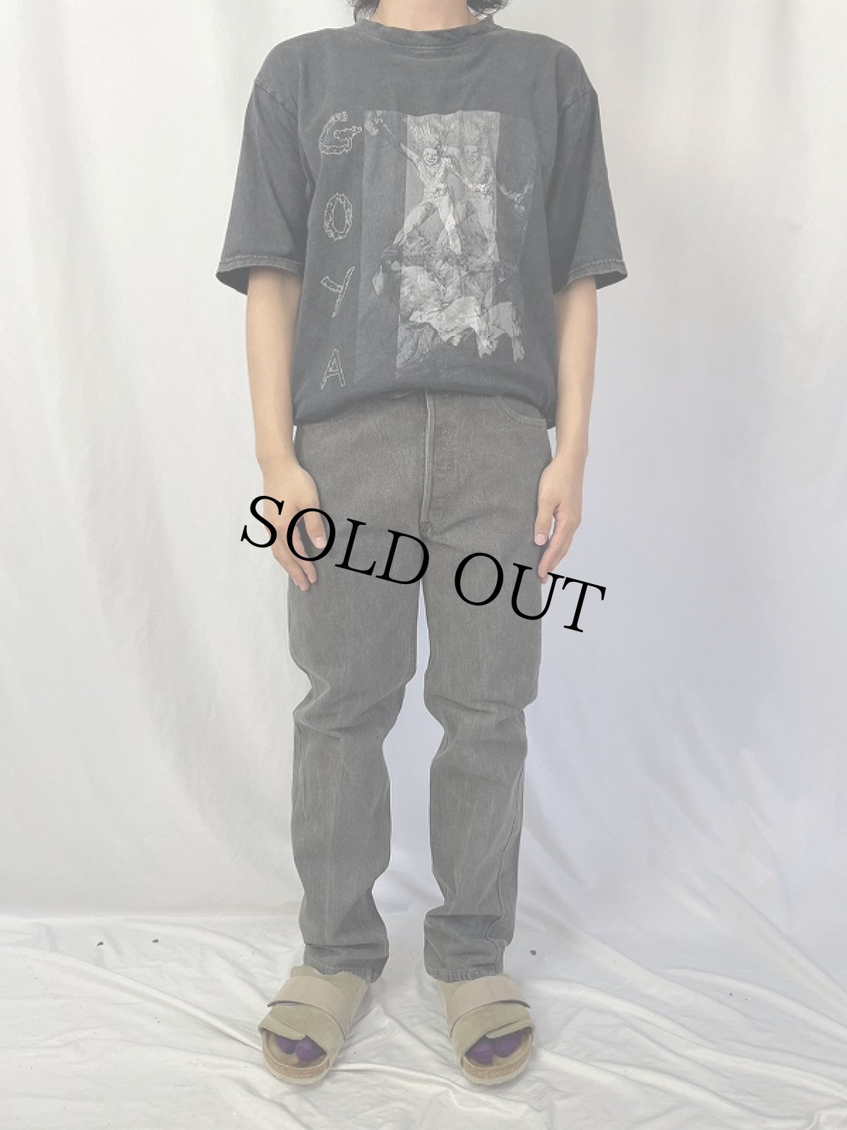 画像2: 90's Levi's 501 USA製 ブラックデニムパンツ W33 (2)